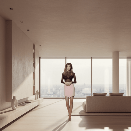 Elegant A Line Skirt With Hidden Zipper Detail For Work