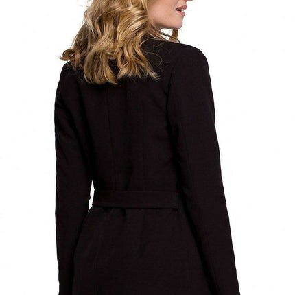 Chic Waist-Defining Pleated Jacket