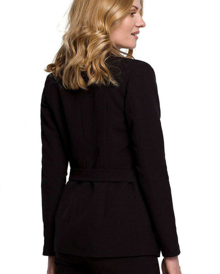 Chic Waist-Defining Pleated Jacket