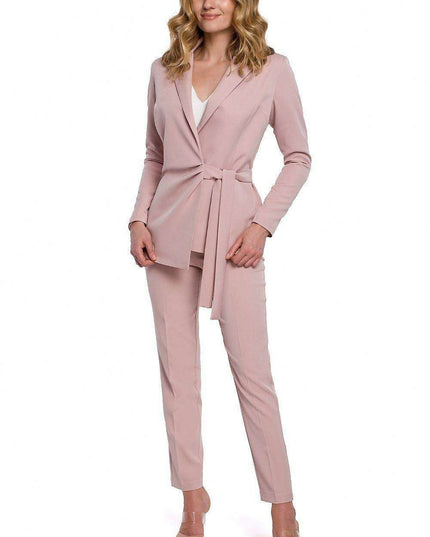 Chic Waist-Defining Pleated Jacket