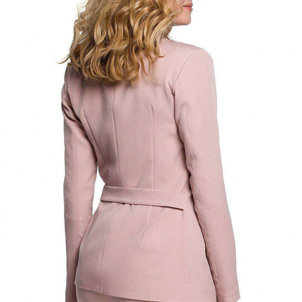 Chic Waist-Defining Pleated Jacket