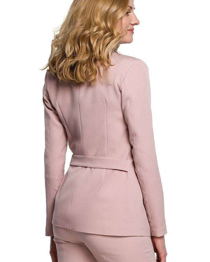 Chic Waist-Defining Pleated Jacket