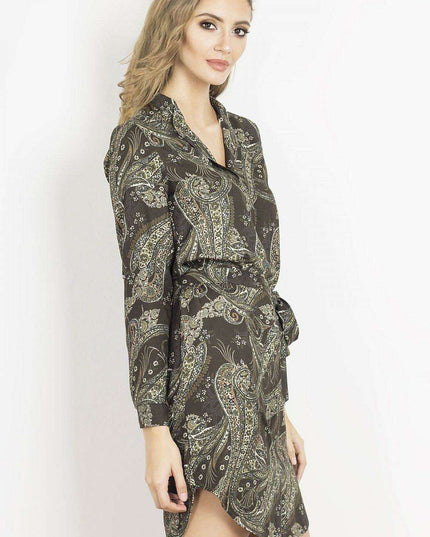 Chic European Convertible Daydress Asymmetric Elegance