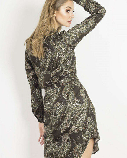 Chic European Convertible Daydress Asymmetric Elegance