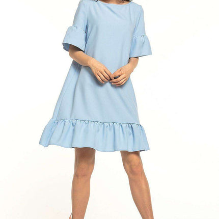 Charming Bow Frill Mini Dress