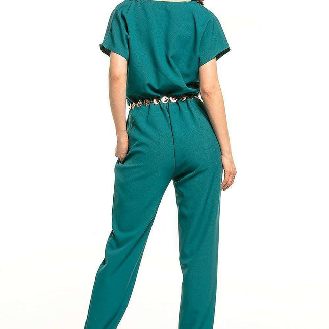 Elegant Tessita Jumpsuit: Stylish One-Piece with Envelope Neckline