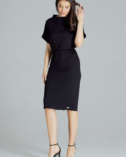 Chic Black Midi Dress for Every Occasion by Lenitif