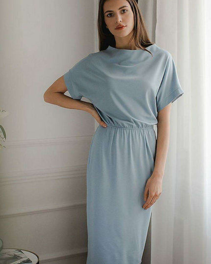 Chic Black Midi Dress for Every Occasion by Lenitif