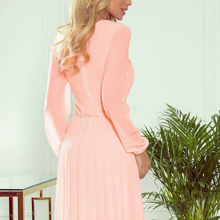 Enchanting Dark Green Chiffon Evening Dress by Numoco