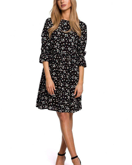 Chic Frill Sleeve Adjustable Summer Dress