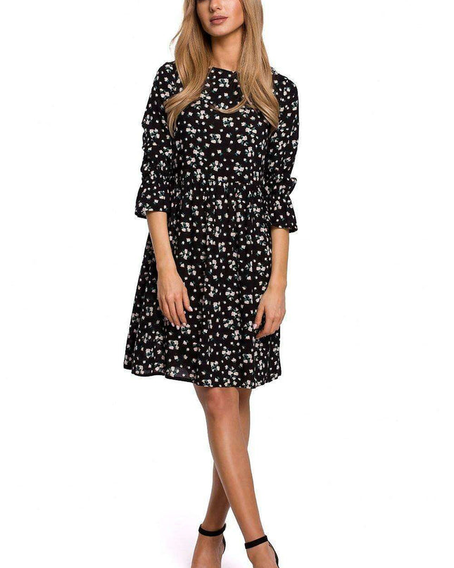 Chic Frill Sleeve Adjustable Summer Dress