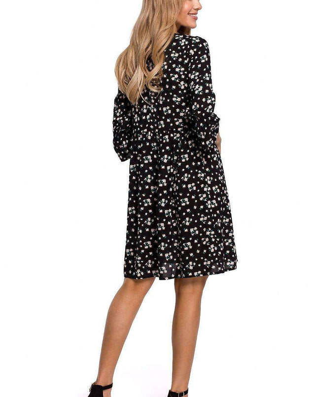 Chic Frill Sleeve Adjustable Summer Dress