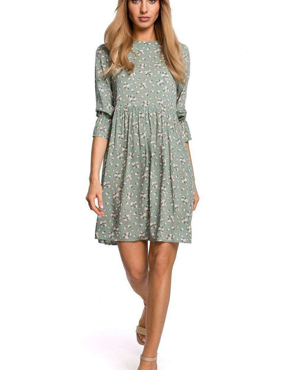 Chic Frill Sleeve Adjustable Summer Dress