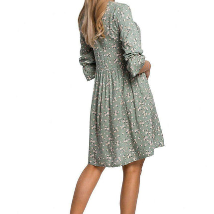 Chic Frill Sleeve Adjustable Summer Dress