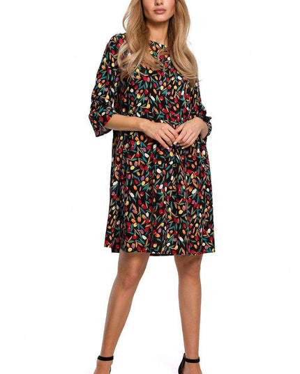 Chic Frill Sleeve Adjustable Summer Dress