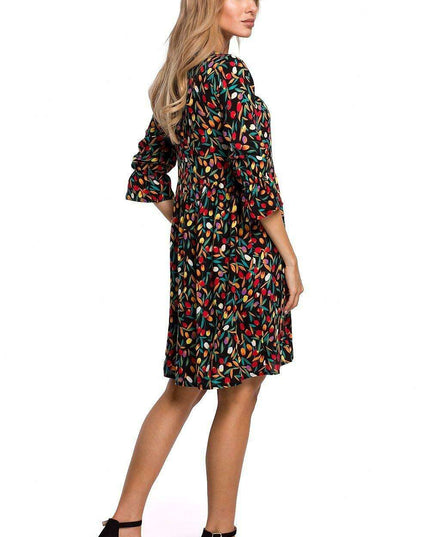 Chic Frill Sleeve Adjustable Summer Dress