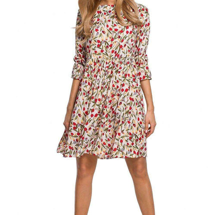 Chic Frill Sleeve Adjustable Summer Dress