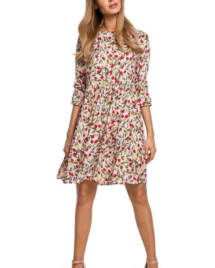 Chic Frill Sleeve Adjustable Summer Dress