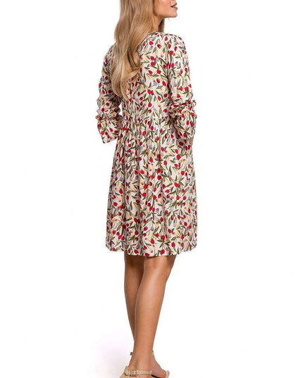 Chic Frill Sleeve Adjustable Summer Dress