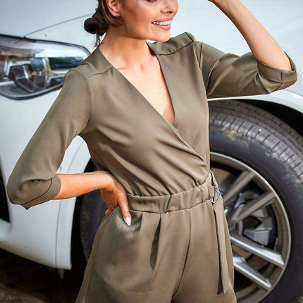 Chic Backless Summer Jumpsuit with Unique Sleeve Design