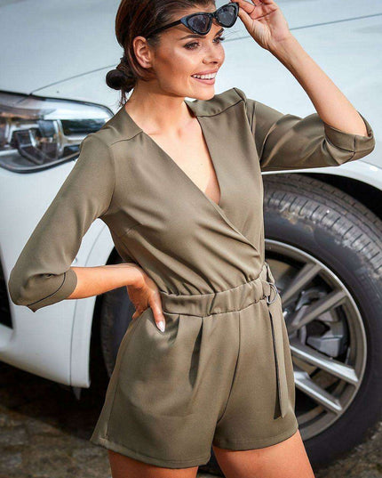 Chic Backless Summer Jumpsuit with Unique Sleeve Design