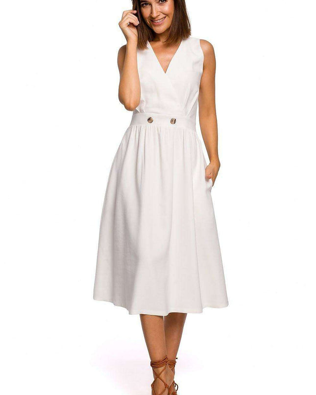 Chic Flared Midi Dress