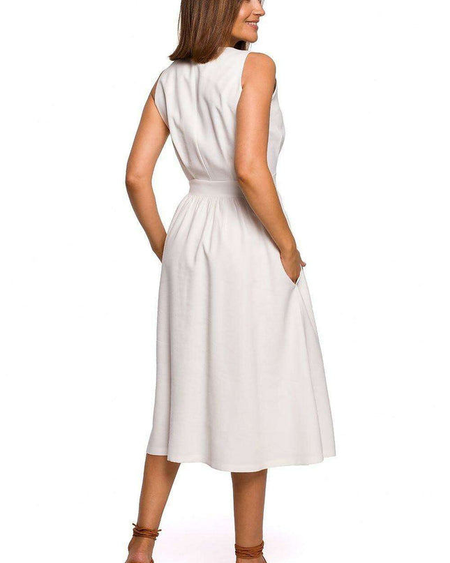 Chic Flared Midi Dress