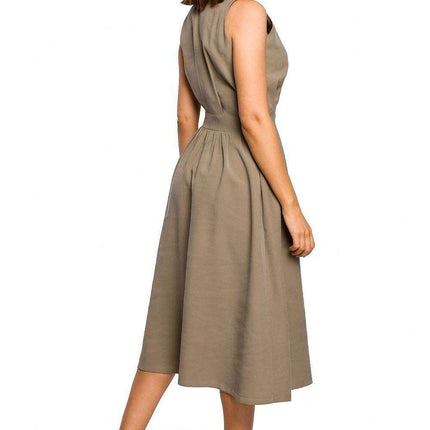 Chic Flared Midi Dress