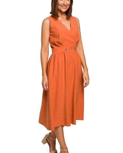 Chic Flared Midi Dress