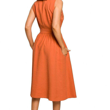 Chic Flared Midi Dress