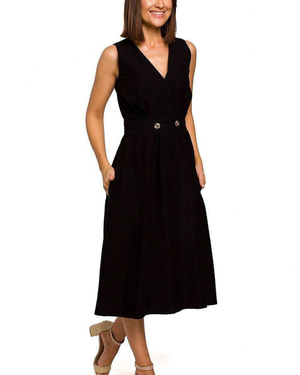 Chic Flared Midi Dress