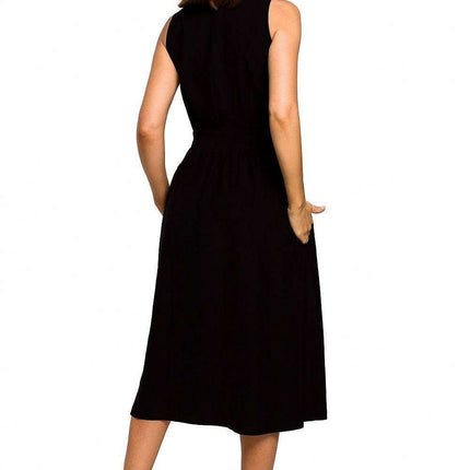 Chic Flared Midi Dress