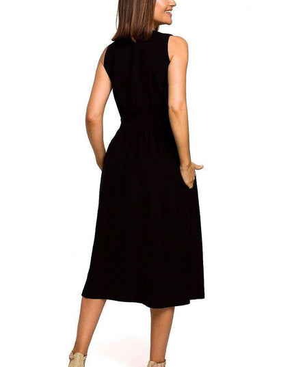 Chic Flared Midi Dress