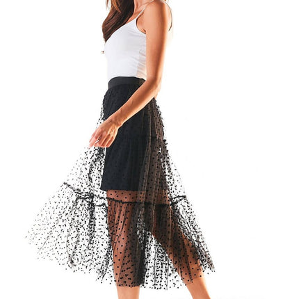 Awama Women's Professional A-Line Skirt with Pockets and Stretch Fabri
