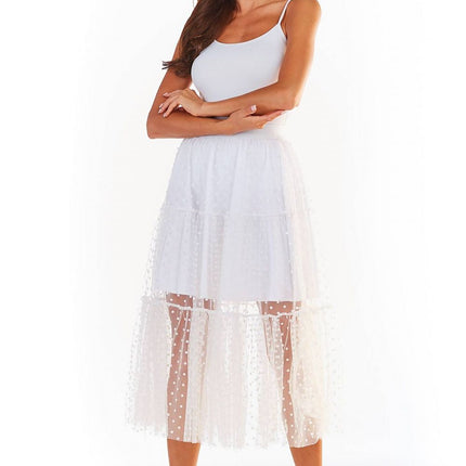 Awama Women's Professional A-Line Skirt with Pockets and Stretch Fabri
