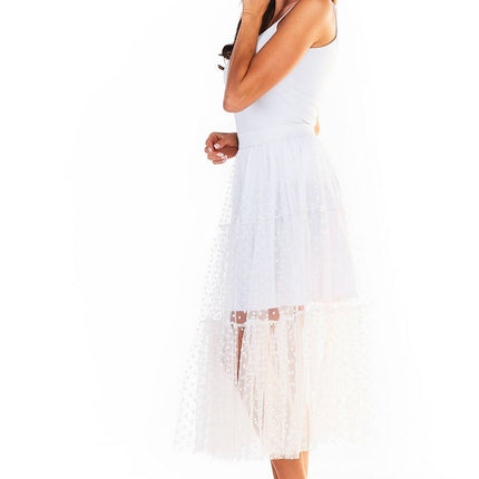 Awama Women's Professional A-Line Skirt with Pockets and Stretch Fabri