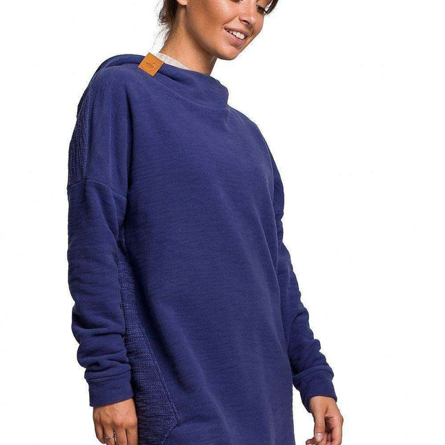 Dual-Sided Plush Knit Hoodie