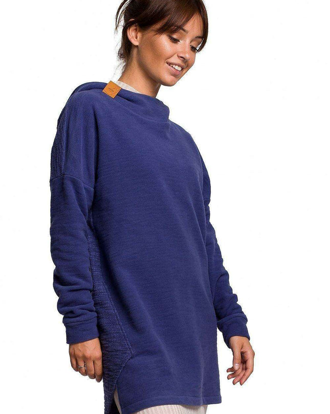 Dual-Sided Plush Knit Hoodie