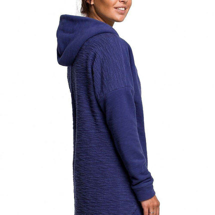 Dual-Sided Plush Knit Hoodie