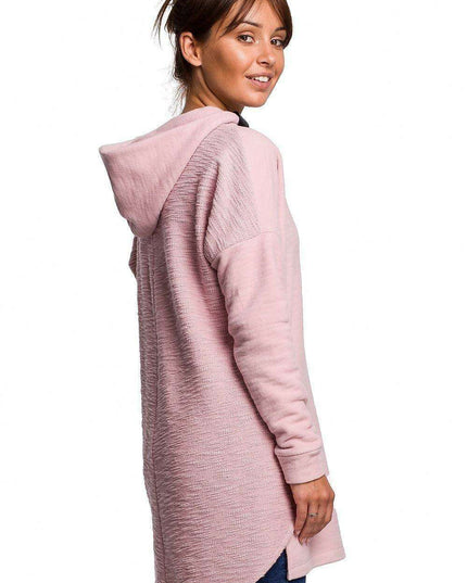 Dual-Sided Plush Knit Hoodie