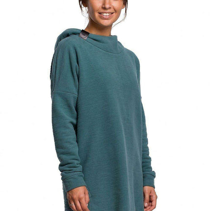 Dual-Sided Plush Knit Hoodie