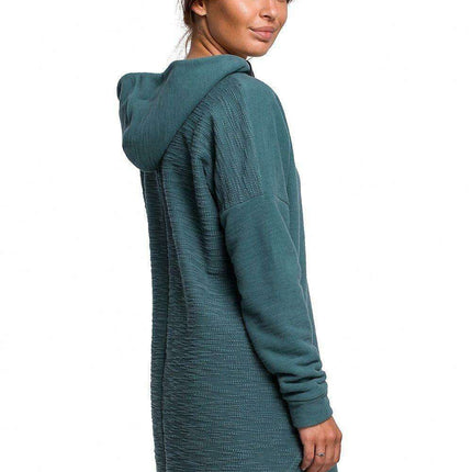 Dual-Sided Plush Knit Hoodie