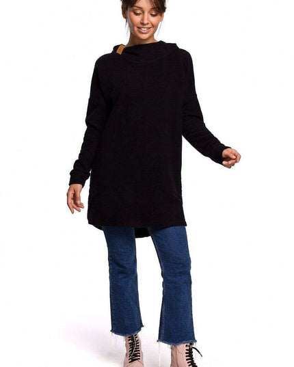 Dual-Sided Plush Knit Hoodie