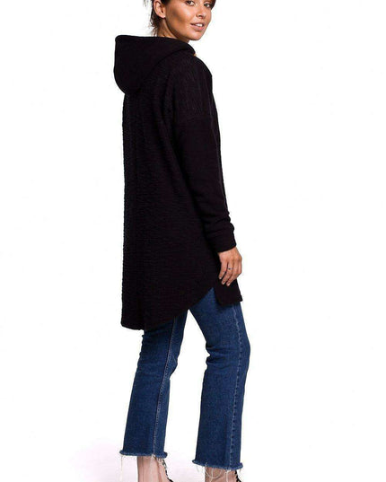 Dual-Sided Plush Knit Hoodie