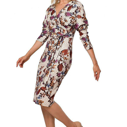 Elegant Knit Wrap Dress