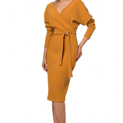 Chic Comfort Ribbed Casual Dress