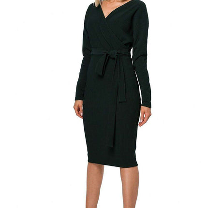 Chic Comfort Ribbed Casual Dress