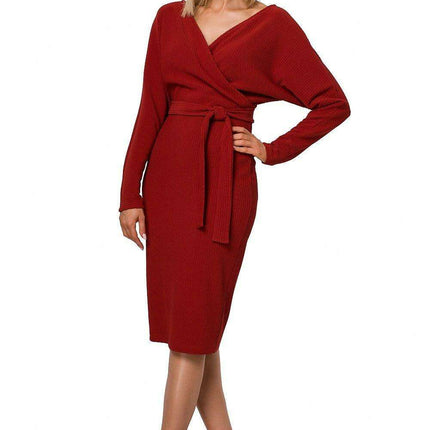 Chic Comfort Ribbed Casual Dress