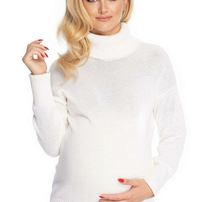 Elegant Expecting Mother Turtleneck Sweater for Cozy Comfort