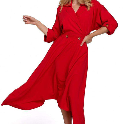 Modern Asymmetrical Envelope Daydress for Urban Elegance